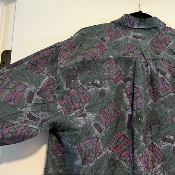 Pasha | Vintage Silk Button Up Shirt - Picture 9 of 13